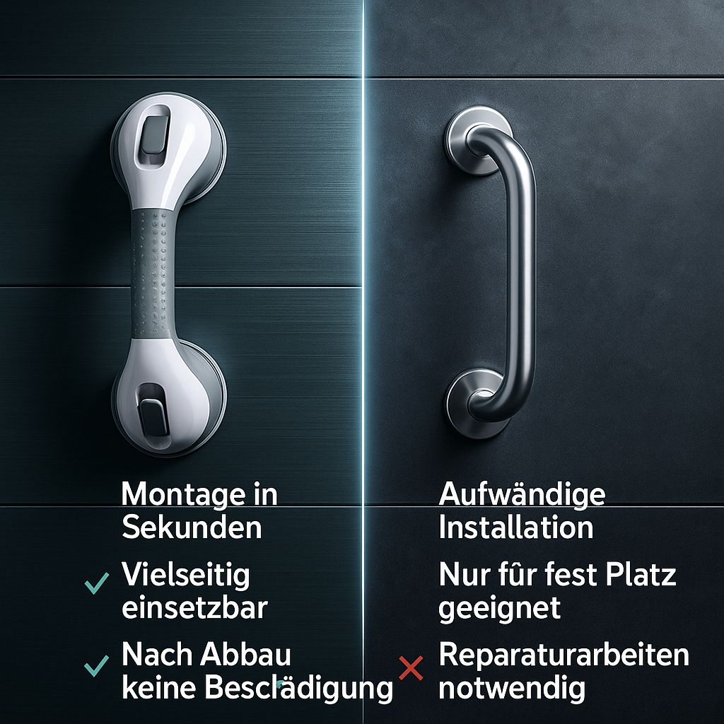 Bleib mobil - Haltegriff mit Saugnäpfen