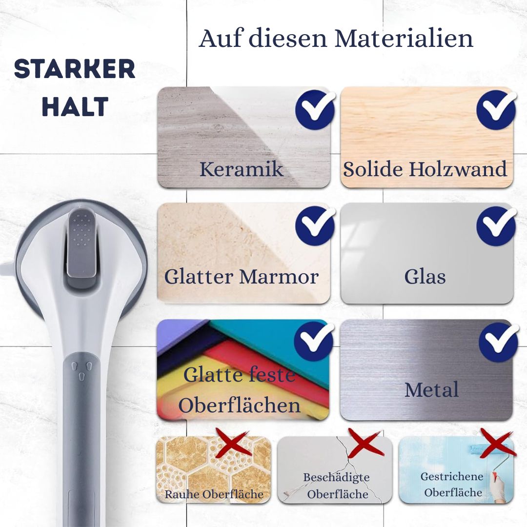 Bleib mobil - Haltegriff mit Saugnäpfen