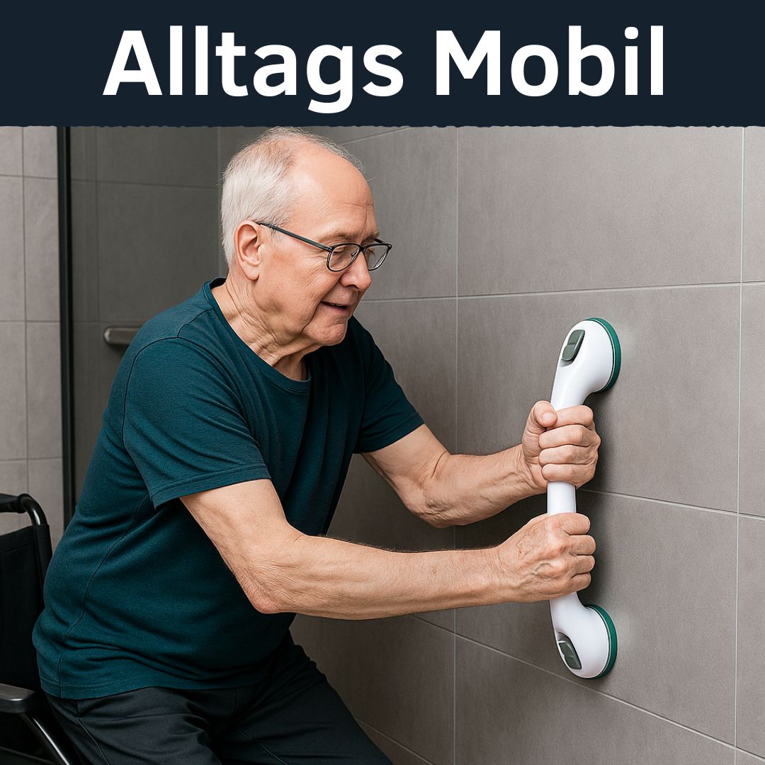 Bleib mobil - Haltegriff mit Saugnäpfen