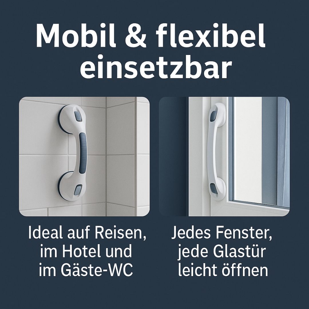 Bleib mobil - Haltegriff mit Saugnäpfen